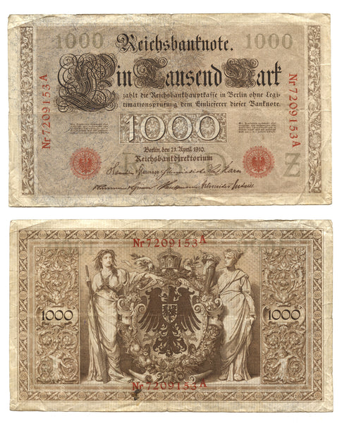1000 marks, 1910, Germany (Pick-44)