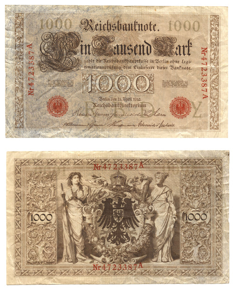 1000 marks, 1910, Germany (Pick-44)