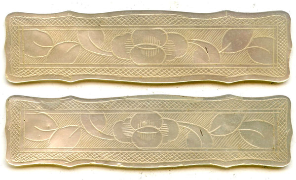 Rectangular mother-of-pearl gaming counter, S. China, 18th–early 20th century