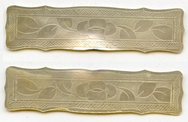 Rectangular mother-of-pearl gaming counter, S. China, 18th–early 20th century