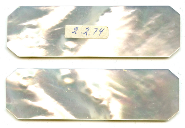 Rectangular mother-of-pearl gaming counter, S. China, 18th–early 20th century