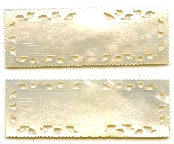 Rectangular mother-of-pearl gaming counter, S. China, 18th–early 20th century