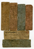 Lot of 6 authentic hansatsu paper money (clan note), 1600s-1860, Edo period Japan