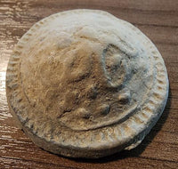 Ceremonial clay "gold cake" money, Western Han dynasty, c.206 BC-9 AD, China