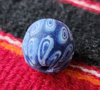 Rare primitive money - glass proto-coin bead, western Sumatra, c.600-1200 AD