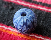 Rare primitive money - glass proto-coin bead, western Sumatra, c.600-1200 AD