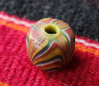Rare primitive money - glass proto-coin bead, western Sumatra, c.600-1200 AD