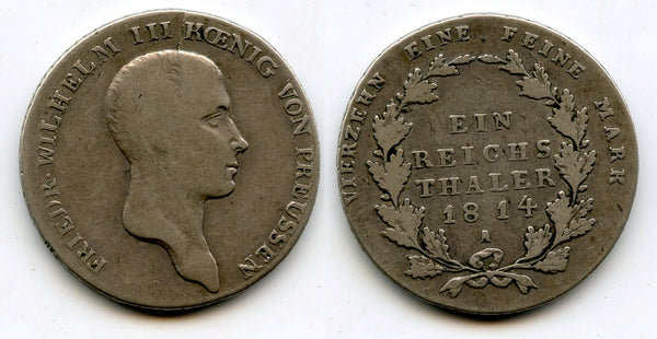 Silver taler, Friedrich Wilhelm III (1797-1840), Berlin mint (A), Prussia