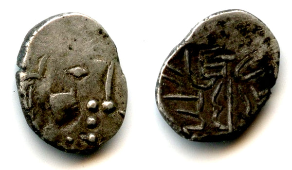 RRR "Yashaditya" series silver damma, Ranavigraha, c.710 CE, pre-Islamic Sindh