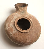 Authentic clay oil lamp, Herodian period, 1st century BC - 1st century AD, Ancient Judaea