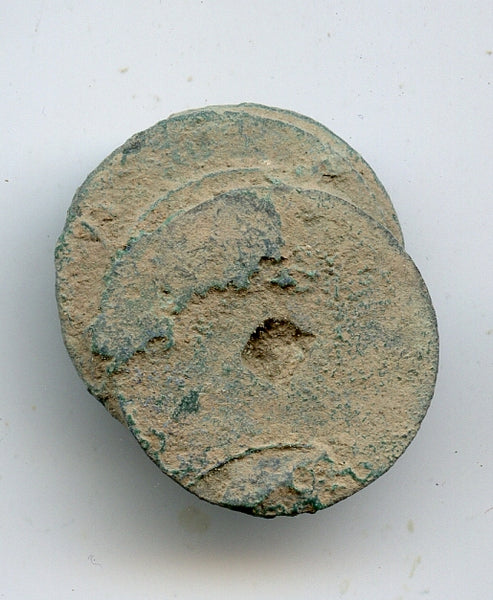 Nice original clump of 5 coins from 1500's, various rulers and rebels, Vietnam