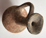 Authentic clay oil or perfume juglet, Herodian period, 40 BC-100 AD, Ancient Judaea
