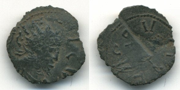 Very crude ancient British barbarous radiate (ca.270-280 AD)