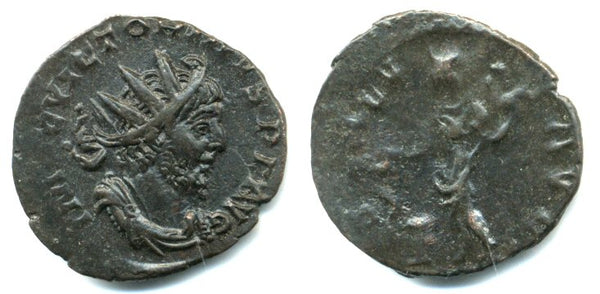 Nice antoninianus of Victorinus (268-270 AD), SALVS AVG