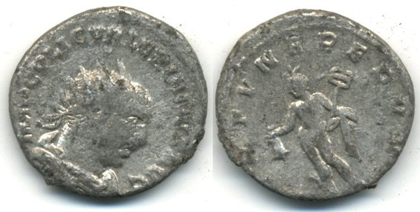 Silver antoninianus of Valerian (253-260 AD), Asian mint, Roman Empire - FORTVNA REDVX