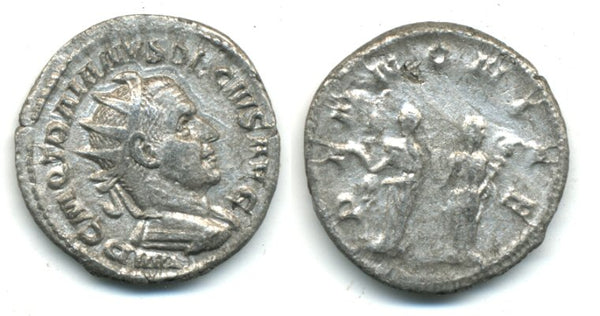 Attractive silver antoninianus of Trajan Decius (249-251 AD)