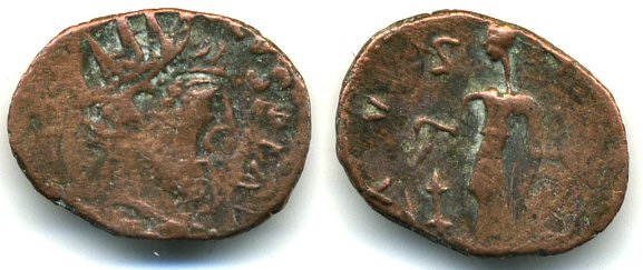 Ancient barbarous radiate (ca.270-280 AD), SALVS type, Roman Gaul