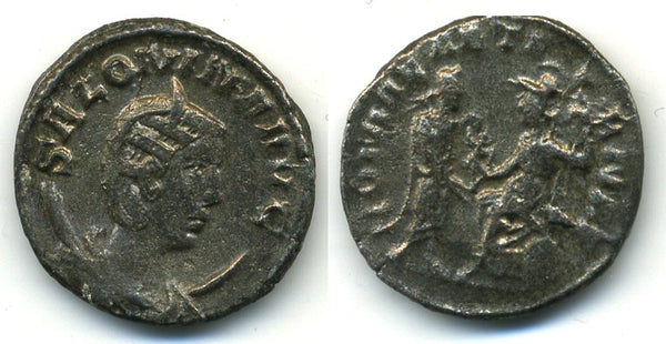 Silver antoninianus of Salonina, wife of Gallienus (253-168 AD)