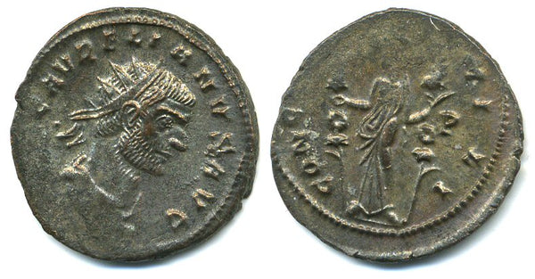 Quality silvered antoninianus of Aurelian (270-275 AD), Roman Empire