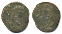 Scarce barbarous large AE2 imitating Constantius, German find, ca.350 AD