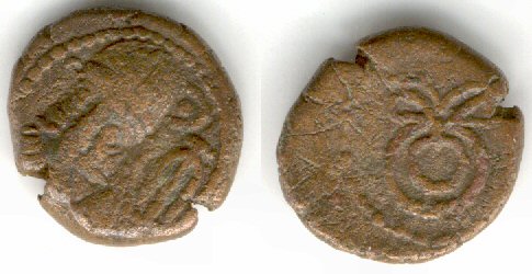 Bronze drachm of Praates (ca.150 AD), Kingdom of Elymais - very rare type!