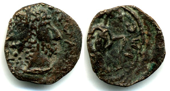 Barbarous LAETITIA antoninianus of Tetricus I, c.270-280 AD, Roman Gaul