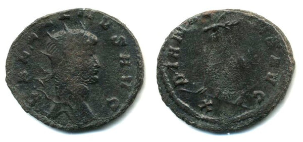 DIANAE CONS AVG antoninianus of Gallienus (253-268) w/Stag, Rome mint