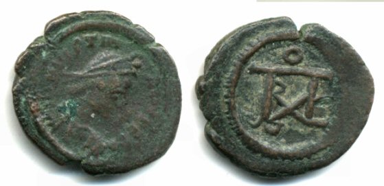 Æ Pentanummium of Justinian (527-565 AD), Cherson mint, Byzantine Empire