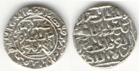 Silver tanka of Shams Al-Din Ilyas Shah (1342-1357 AD), dated 751 AH (1350 AD), al-Balad Firuzabad mint, Bengal Sultanate, India - full obverse marginal legend