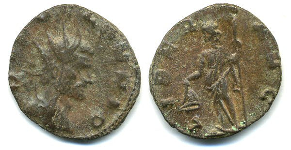 Rare series II commemorative antoninianus of Claudius II (268-270 AD), Rome mint