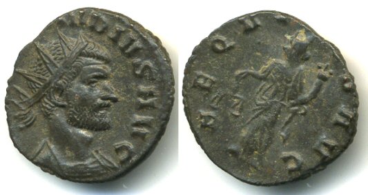 High quality antoninianus of Claudius II (268-270 AD), Rome mint, Roman Empire