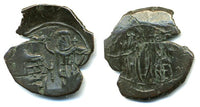 Andronicus II with Michael IX (1282-1328), billon trachy (DO 765). Thessalonica mint, Byzantine Empire