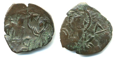 Rare billon half trachy (?) (DO 825-831), Andronicus II (1282-1328), Restored Byzantine Empire