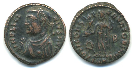 Excellent follis of Licinius I (308-324 AD), Cyzicus mint