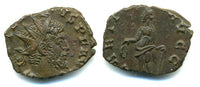 Nice LAETITIA antoninianus of Tetricus I (270-273 AD), Gallo-Roman Empire
