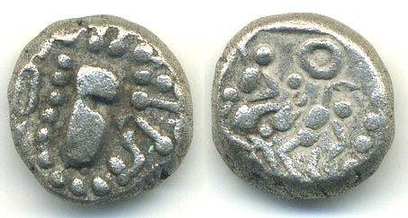 Silver drachm (ca. 1000-1200 AD), Silharas of Khankan, Western India