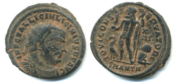Scarce radiate follis of Licinius (308-324 AD), Antioch mint, Roman Empire