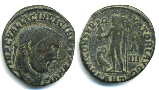 Follis of Licinius I (308-324 AD), Antioch mint, Roman Empire