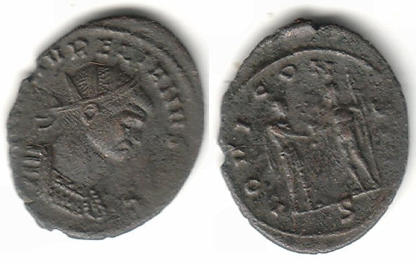 Nice antoninianus of Aurelian (270-275 AD)