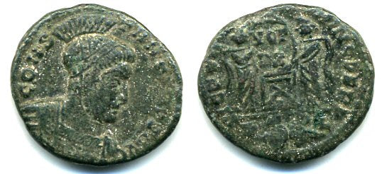 Rare VLPP follis of Constantine the Great (307-337 AD), Lyons, Roman Empire