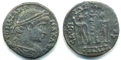 Rare type Alexandria mint AE3 of Constans as Augustus (337-350 AD), Roman Empire