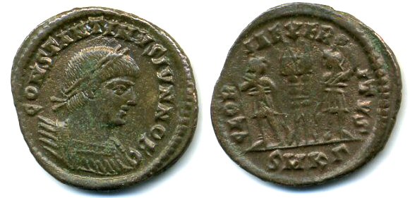 Large (20mm) AE3 of Constantine II as Caesar (317-337 AD), Cyzicus mint, Roman Empire