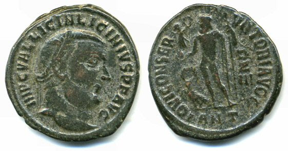 Follis of Licinius (306-324 AD), Rare (R4!) Antioch issue, Roman Empire