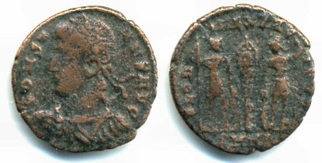 Unlisted AE3 of Constans as Augustus (337-350 AD), Nicomedia mint, Roman Empire
