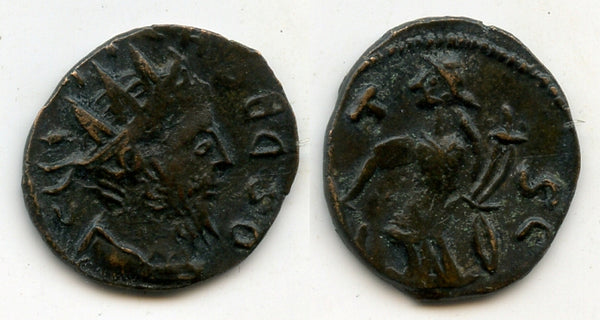 RRR barbarous antoninianus of Probus, ca.276-280 AD, LAETITIA type, Roman Gaul