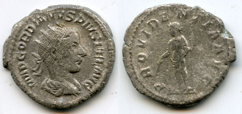 Silver antoninianus of Gordian III (238-244 AD), Rome, Roman Empire