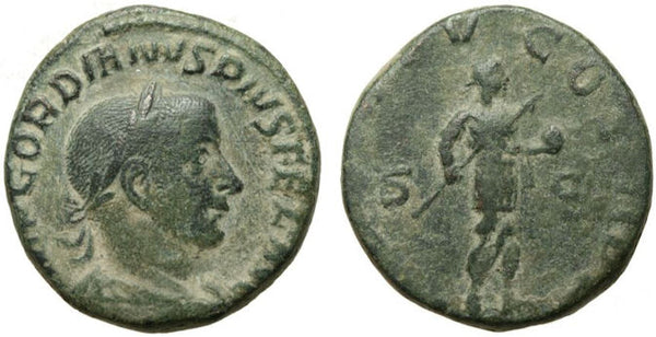 AE Sestertius of Gordian III (138-244 AD), Rome Mint, struck 242/243 AD, Roman Empire
