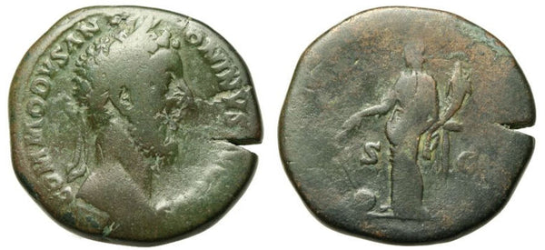 AE Sestertius of Commodus (180-192 AD), Rome Mint, minted 183-184 AD, Roman Empire