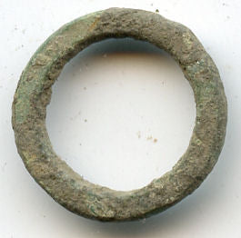 Ancient Celtic bronze ring money from Hungary, ca.800-500 BC