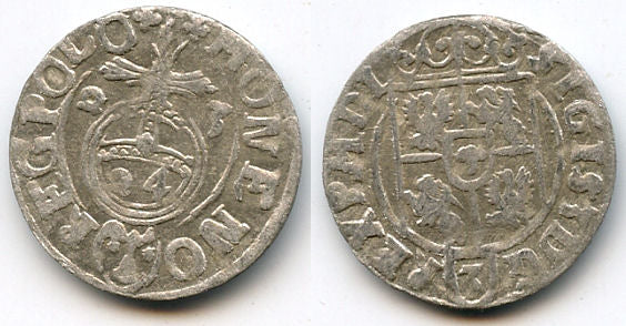 Silver 3-polker (1 kruzierz) of Sigismund III (1587-1632), Poland